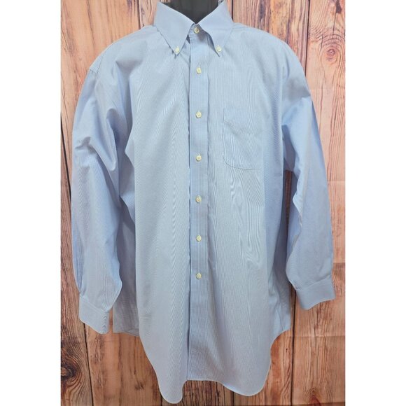 Brooks Brothers Regent Fit Non-Iron Blue Dress Shirt 18-34 XXL - Picture 1 of 6